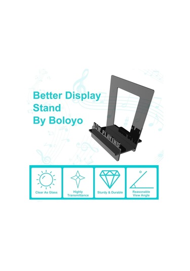 Sones Akrilik Kayıt Defteri Depolama Ekran Standı Siyah