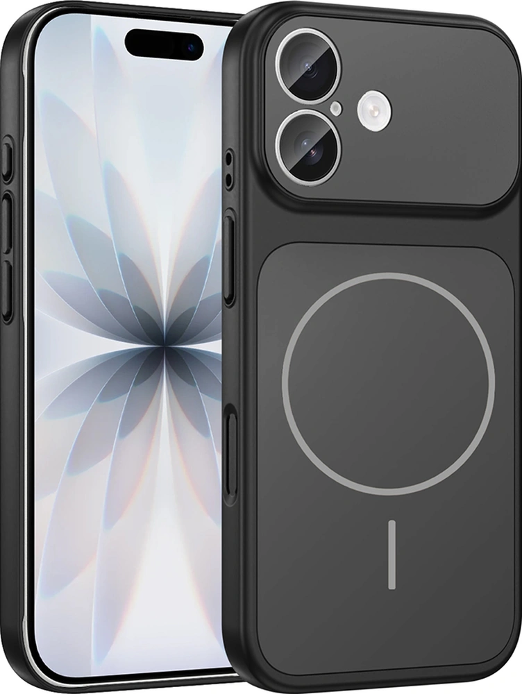 İphone 16 Kılıf M-safe Şarj Özellikli Kamera Korumalı Formen Kılıf Siyah