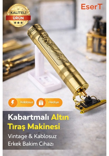 Esert T9 Kablosuz Vintage Profesyonel Tıraş Makinesi