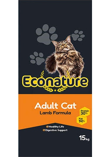 Econature Kuzu Etli Yetişkin Kedi Maması 2 x 15 KG