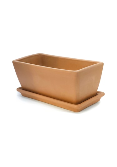 Cassetta Garda 42 Cm Toprak Saksı Terracota