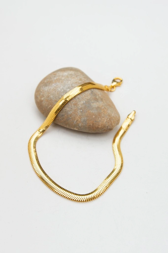 22 Ayar Bilezik Balık Sırtı Yassı Bileklik Lkblk1235