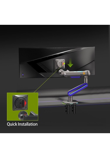 Nb Ergonomic G70-gaming , 32-60inch Rgb Aydınlatmalı , Oyuncu Mon