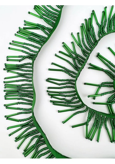 Slubov'u Boncuklu Kurdele, Dekoratif, 1m, Genişlik 4cm 219920153