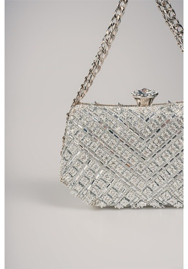 Ççs Kadın 17776 Omuz Askılı El Çantası GÜMÜŞ