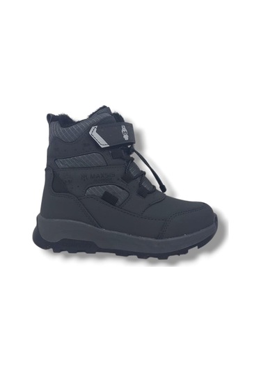 Zerhan 054 Çocuk Füme Cırt Cırtlı Treking Bot Gri