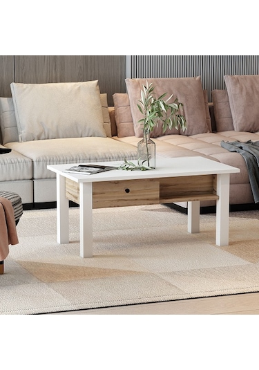 Orta Sehpa Loft Beyaz Çırağan