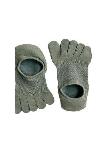 Homyl Koşu Sporları Için Beş Parmak Çorap Hafif Kaymaz İnce Yeşil