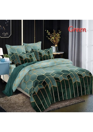 Novahub Yeşil Nevresim Takımı 6 Renk Mikrofiber Yatak Seti Fermuar Uk Single 135x200 Yeşil