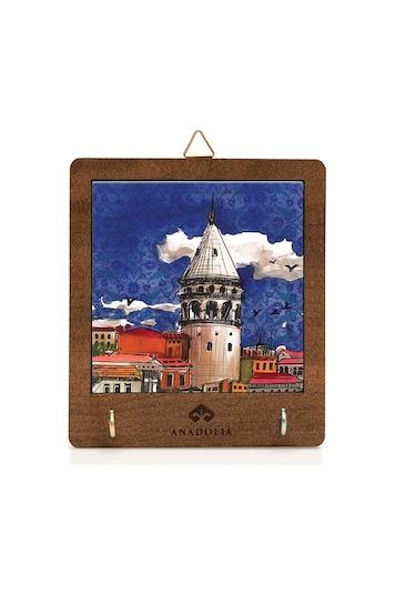 Anadoliamağazacılık Galata Kulesi Seramik Dekoratif Askılık Diğer