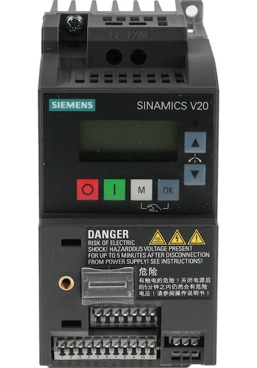Siemens Sınamıcs V20 0,75 Kw Monofaze Sürücü (6Sl3210-5Bb17-5Uv1)