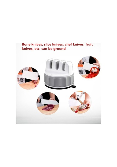 Pazly Pratik Mutfak Vantuz Bıçak Bileyici - Ev Bıçak Bileme Aracı - 36 Altın Açılı Bıçak Açıcı - Güvenli Ve Dayanıklı