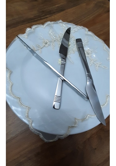 Kardelen 6 Adet Turkuaz Yemek Bıçak