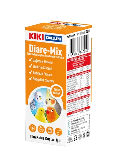 Kiki Excellent Kuş Diare-Mix 25 ML