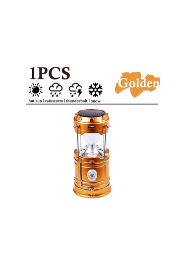Güneş Çok Fonksiyonlu El Kamp Lambası Çadır Lambası Led