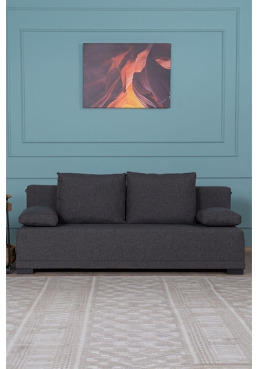 Kilim Mobilya Fiona Üç Kişilik Kanepe Antrasit