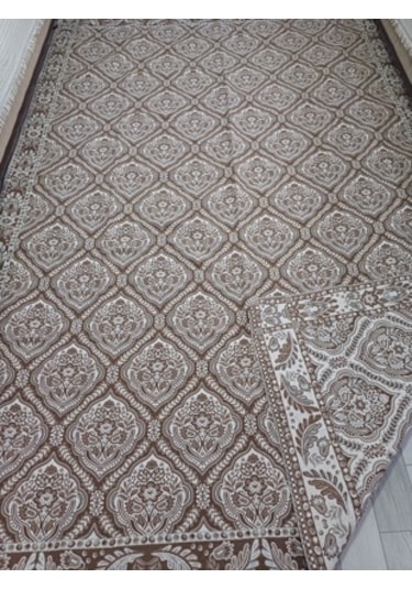 Savan Dokuma Halı Örtüsü 6m² 200 300cm Kale Kahve6 Kahverengi