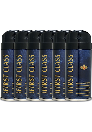 First Class Erkek Sprey Deodorant 6 x 150 ML