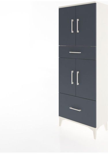 Arges Dolap 4 Raflı 2 Çekmeceli 4 Kapaklı 60x30x163 Aytaşı-an... Aytaşı