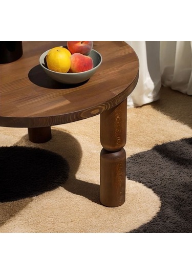 Ahşap Ayaklı Orta Sehpa & Yan Sehpa Modern