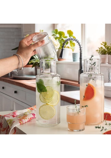 LAV Helen Cam Karaf Takımı 2'li 1,2 L (1 Karaf, 1 Su bardağı)