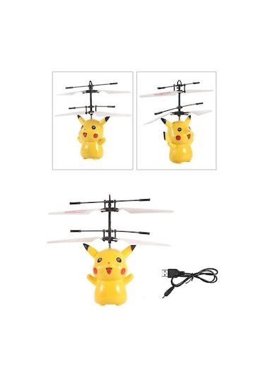 Oyuncak Pokemon Pikachu Uçan Peri Şarjlı Işıklı Hareket Sensörlü