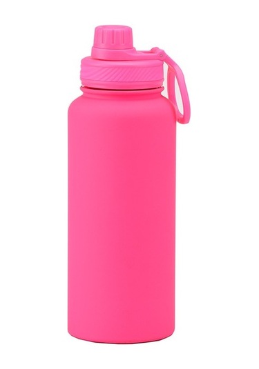 Star Shop Klasik Paslanmaz Çelik Termos 1l - Spor, Seyahat Ve Açık Hava Kullanımı - Model 304 Pembe - Pembe Pembe - Pembe