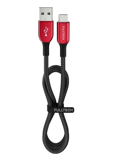 15 Watt 3a Usb-a To Type-c 1.2m Hızlı Şarj Kablosu Kırmızı Fc36