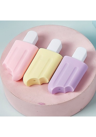 6'lı Mini Dondurma Fosforlu Işaretleme Kalem Seti