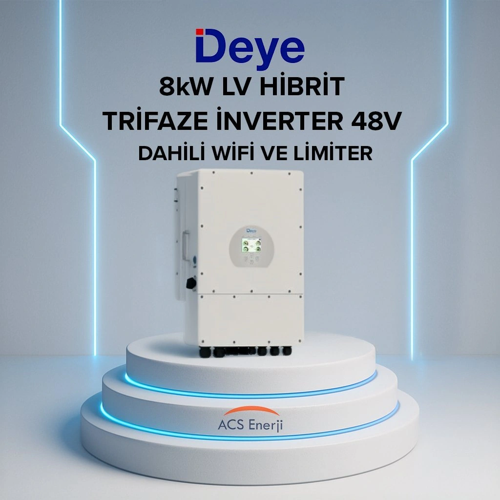 8kw Hibrit Trifaze İnverter Lv