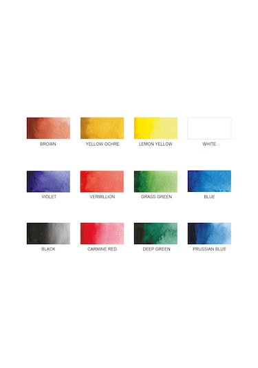 Zig Pigment Tablet Suluboya 12 Renk
