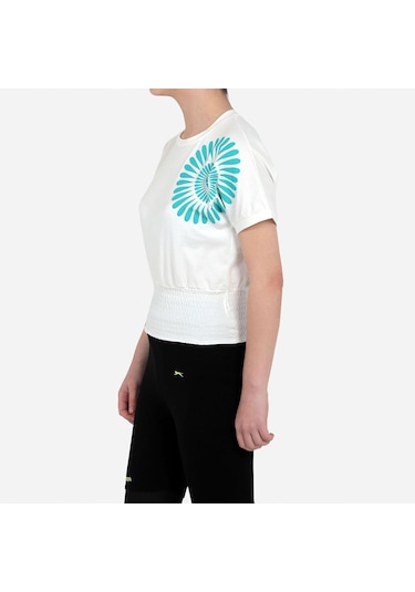 Slazenger PORCIA IN Kız Çocuk Tişört Ekru