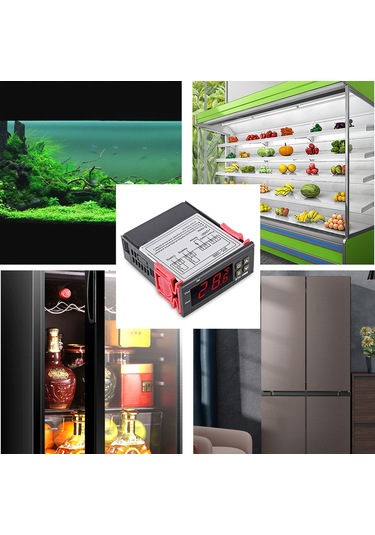 Dianziye Stc-1000 Dijital Sıcaklık Kontrol Cihazı 12v - Isıtma/soğutma Otomatik Dönüşüm, Sıcaklık Ayarı, Gecikme Ve Hata Alarmı - Akvaryum, Yumurta İnkübasyonu, Deniz Ürünleri Makinesi İçin