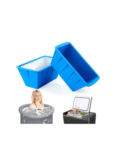 Xurunkeji 2 Adet Buz Bloğu Kalıbı Buz Banyosu Dondurucu Kalıbı Soğuk Dalma Küvetleri İçin Ekstra Büyük Yeniden Kullanılabilir Silikon Kalıp İçecek Soğutucuları Mavi Xurunkeji 2 Adet Buz Bloğu Kalıbı Buz Banyosu Dondurucu Kalıbı Soğuk Dalma Küvetleri İçin Ekstra Büyük Yeniden Kullanılabilir Silikon Kalıp İçecek Soğutucuları Mavi