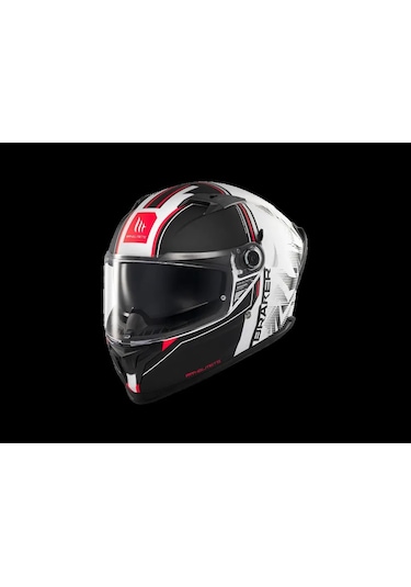 Mt Helmets Braker Sv Charm A1 Motosiklet Kaskı Beyaz - Siyah