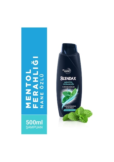 Blendax Erkekler İçin Mentollü Şampuan 500 Ml