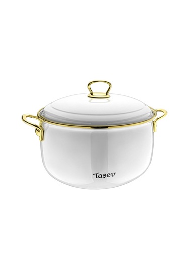 Taşev Sultan Tencere Beyaz 24 Cm