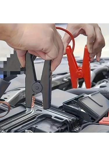 Xuweiwei Marş Güç Klipsi 1 Set Acil Durum Araba Pil Başlatıcısı Dayanıklı Klipsler Sönük Zayıf Pil İçin Şarjsız Güç Kaynağı