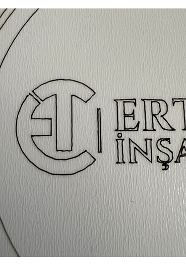 10'lu Kişiye / Şirkete Özel Logolu Bardak Altlığı Seti Lazer Kesim Kurumsal Hediye 9 Cm Beyaz