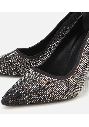 Hotiç Kadın Siyah Taşlı İnce Topuklu Stiletto 01ayh314780a100 01ayh314780a100 Siyah
