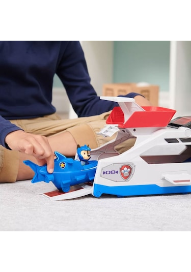 Spin Master Paw Patrol Figür Oyun Set Aqua Balina Ekip Aracı 6065308 Çok Renkli