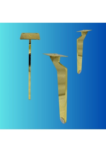 17 Cm Metal Tabanca Ayak Koltuk Ayağı Mobilya Ayağı Ünite Ayağı Konsol Ayağı Puf Berjer Ayağı Gold