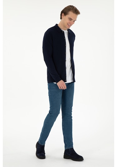 U.s. Polo Assn. Erkek Lacivert Hırka Triko 50297074-vr033 Lacivert