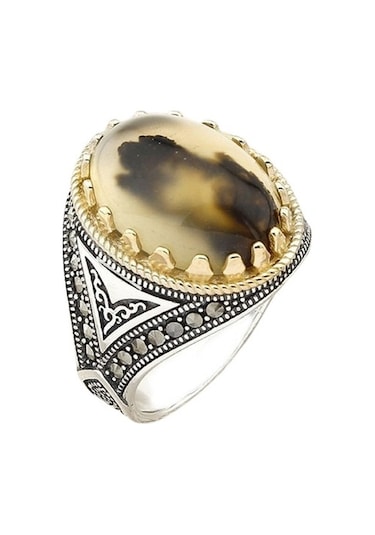 Taja Erkek Yüzük Gümüş 925 Ayar Yeni Model 17407