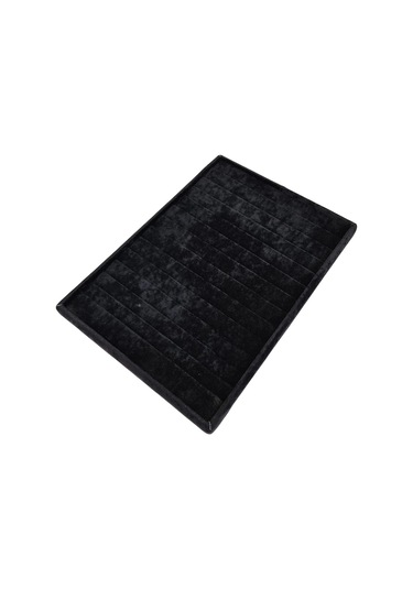 Bileklik Künyelik Siyah Süet Tabla 14 Kanallı 25x35 Cm Çok Renkli