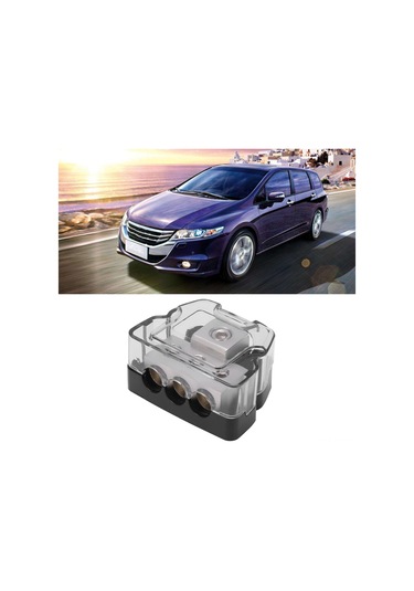 Reedark Araç Ses Sistemi Güç Dağıtıcı Blok - 0ga Giriş 3x4ga Çıkış, Çinko Alaşımlı Ve Abs Korumalı, Evrensel Uyumlu