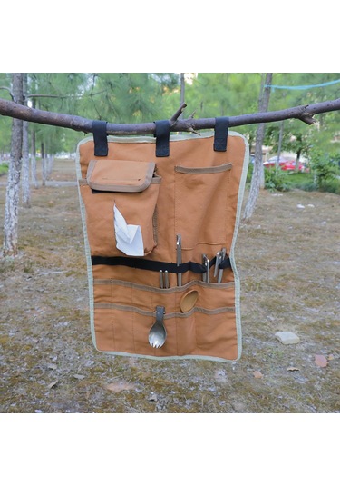 Dolıty Seyahat Barbekü Için Sofra Saklama Çantası 48x34cm Haki