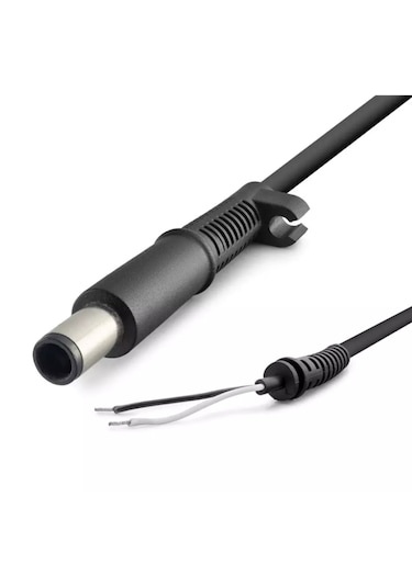 Hadron Hdx5576 7.4x5.0 Notebook Adaptör Tamir Kablosu Dc Kablo 7.4 5.0mm 200w Hp Siyah 200w