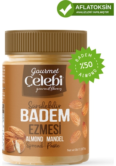 Badem Ezmesi 320 Gr - Sürülebilir Badem Ezmesi