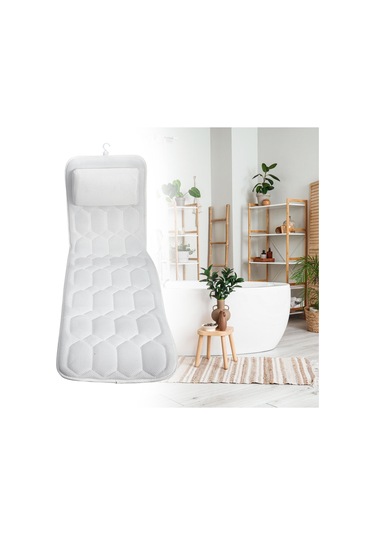 Suntek Banyo Yastığı Spa Aksesuarları Yumuşak Sırt Desteği Beyaz Diğer